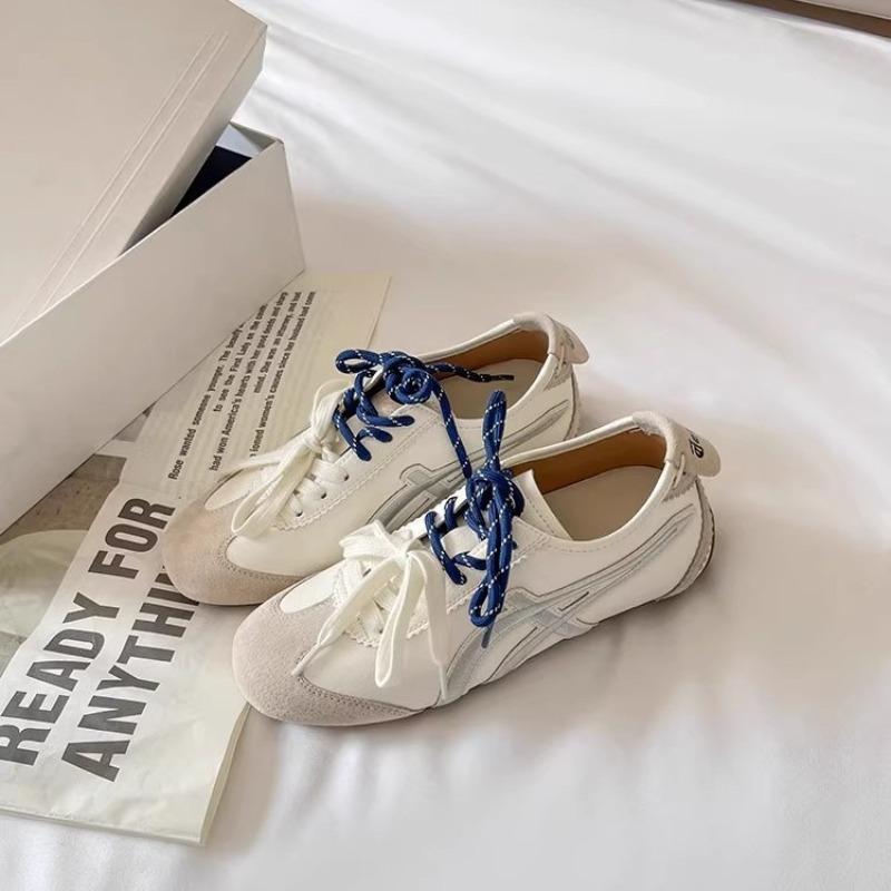 Балетный стиль мандариновая утка шнуровка внутренняя высота увеличение плоская подошва женские новые ретро универсальные спортивные