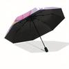 My Melody, Kuromi Automatic Open/Close Umbrella-Cute Umbrella with Cute Design, Portable 3-Fold Compact Umbrella for Men & Women, Halloween