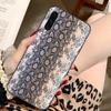 Snake Skin Phone Case For Samsung A91 A81 A73 A72 A71 A30S A20 A12 A13 A52 A53 4G 5G Soft Black Phone Cover