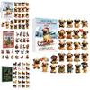 Christmas Pug Cat Horse Corgi Series Acrylic Advent Calendar With 24 Animal Figurines For Festive Decor