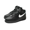 Nike Air Force 1 Abrasion Resistant Breathable Mid top Skateboard Shoes Unisex Black White CW2289-001(Team577-mid)