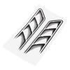 3D Shark Gills Waterproof Flow Fender Decor Car Stickers Vent Air Decals