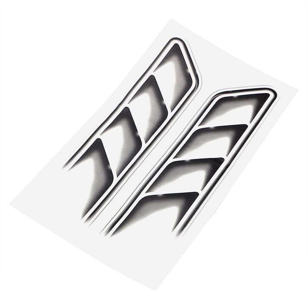 3D Shark Gills Waterproof Flow Fender Decor Car Stickers Vent Air Decals