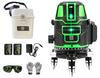 Laser 5 Green Large Rectangular Automatic Correction High Brightness Irradiation Pieces Unit 2 Marker, Lines, Level, 4-Direction Irradiation,