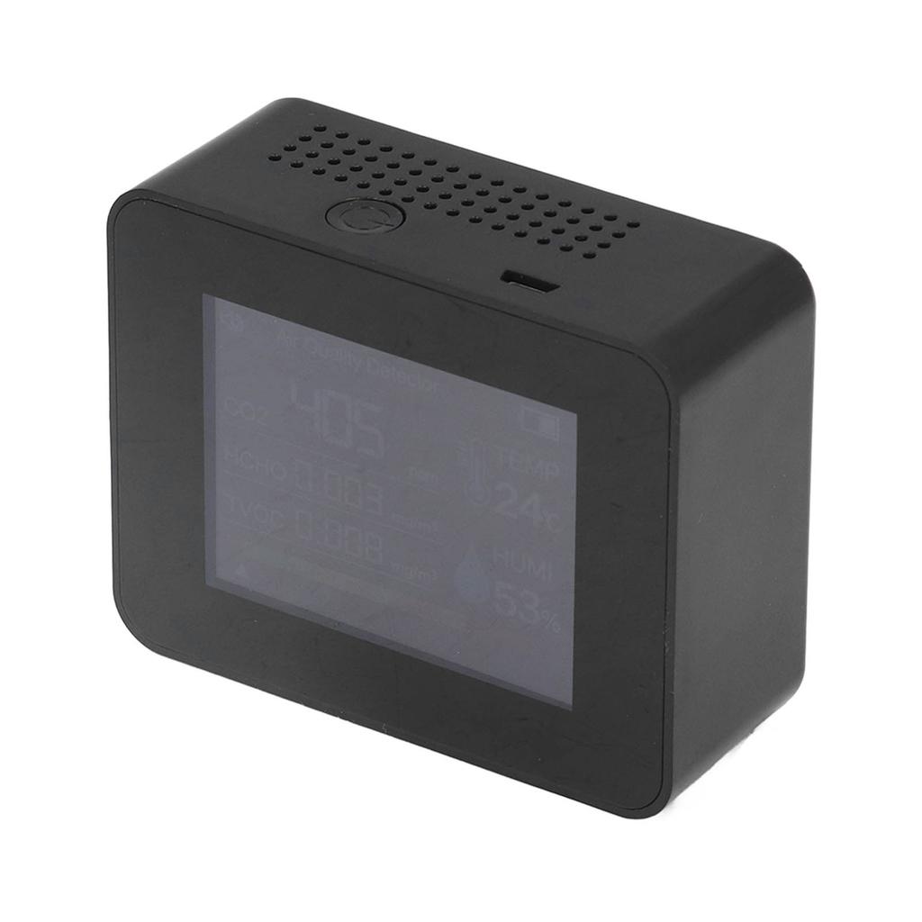 Portable Carbon Dioxide Detector USB Charging Temperature and Humidity Tester with Color Screen