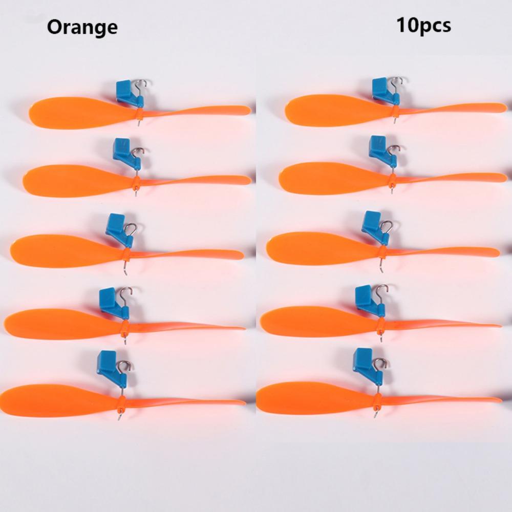 10pcs 2 Colors Rubber Band Powered Propellers Plastic Car Propeller For Student Airplane Projects