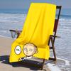 proof beach towel with One-Punch Man Saitama pattern - soft,absorbent,quick-drying,machine washable - perfect for swimming,camping,bathing