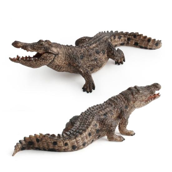 Simulation Crocodiles Wild Animal PVC Figurine Model Craft Educational Kids Toy