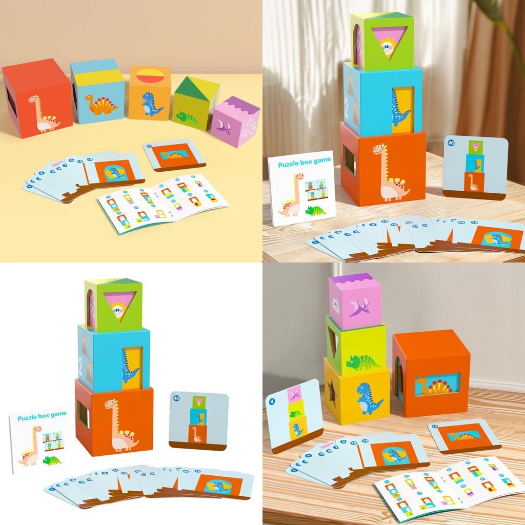 Обучающая деревянная игрушка-пирамидка для малышей с распознаванием форм и для когнитивного развития