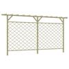 VidaXL Garden Slat Fence with Pergola Wood