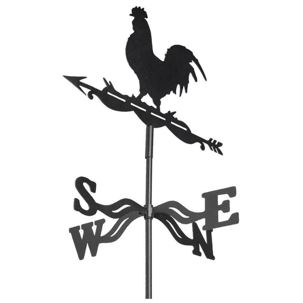 Black Wind Indicator Metal Weathercock Creativity Weather Vane