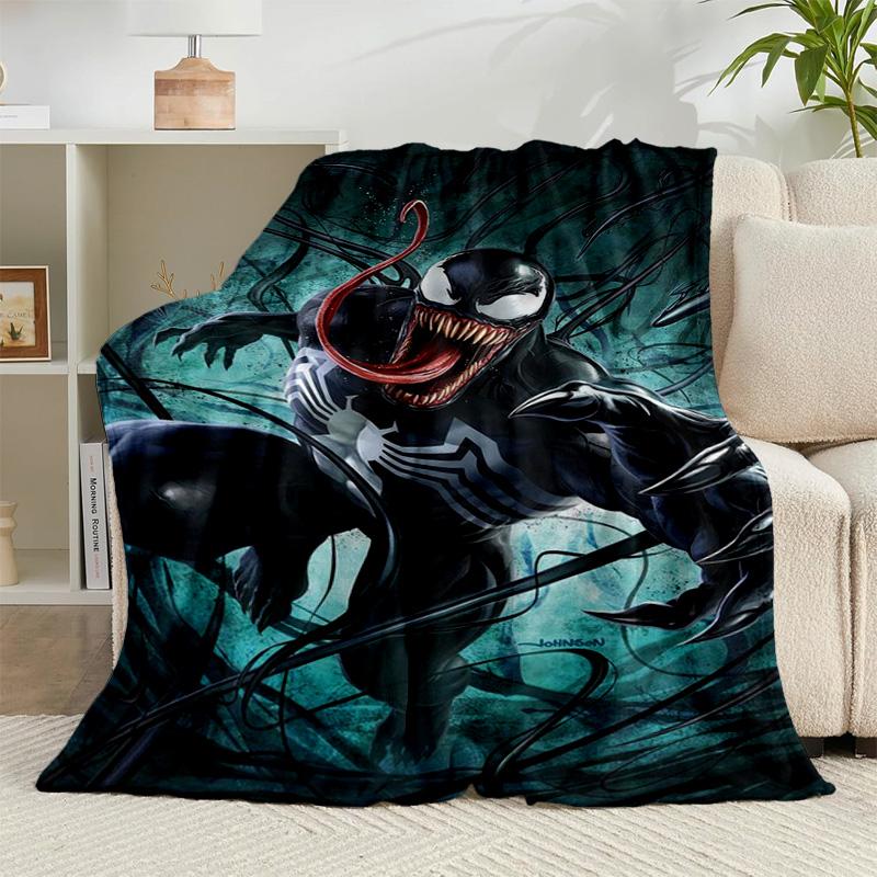 1PC Spider Flannel Blanket Gift, Suitable for Both Men And Women, Soft Ideal for Beds And Sofa, Birthday Or Christmas Gift