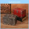 Organizer Vintage Wooden Box With Latch For Desktop Storage Gift Decoration