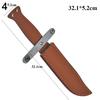 Holster Leather Sheath Holder Straight Knife Tool Camp Outdoor Carry Flashlight Case Belt Loop Case