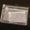 1/5PCS New Plastic Loose-leaf PVC Storage Pouch Bag Matte Clear Zip Lock