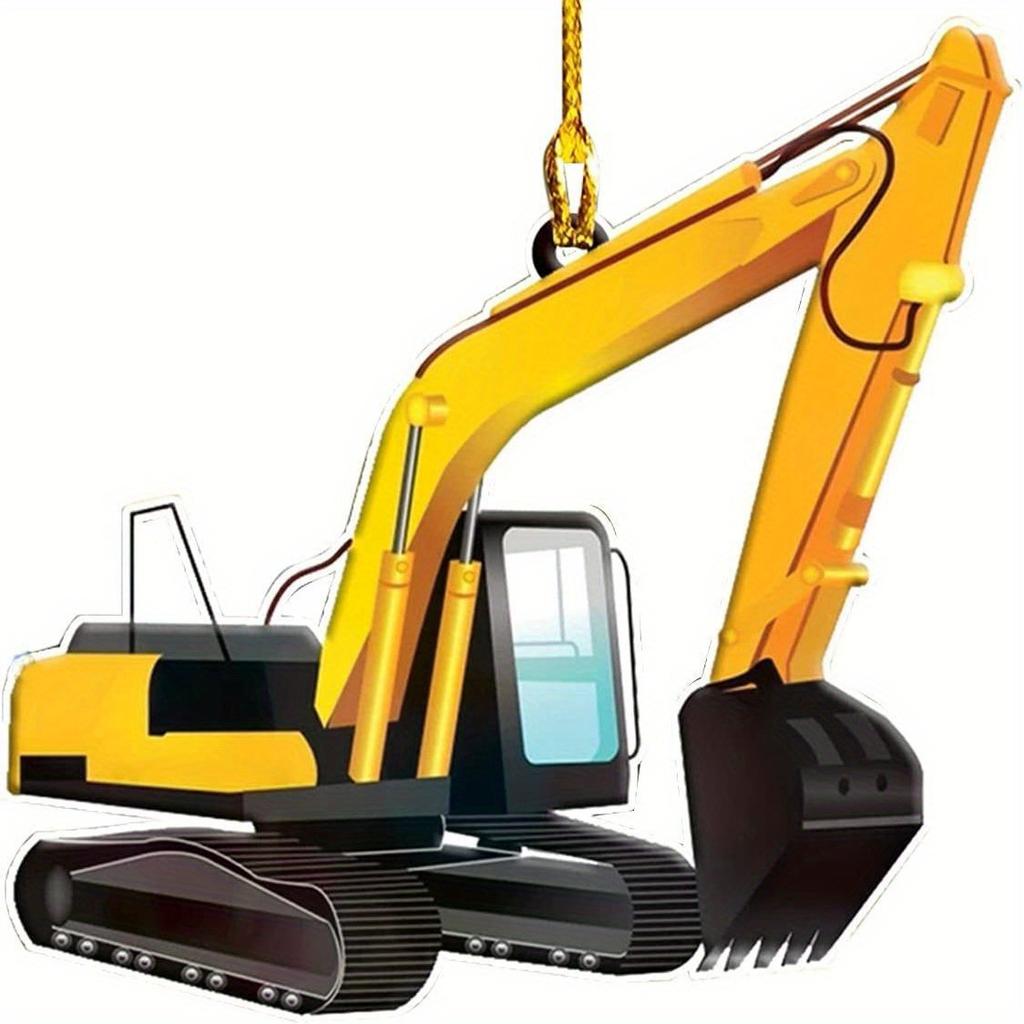 Christmas Tree Hanging Truck Pendant Christmas Excavator Decoration Antique Farmhouse Decoration, Festive Atmosphere Christmas Tree Pendant