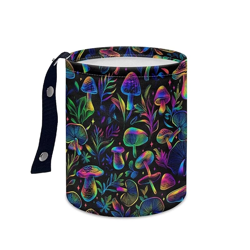 Daisy Cute Collapsible Portable Trash Can for Car Front Seat, Back Seat, Floor, Headrest Rubbish Bin