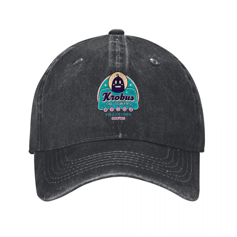 Mobus Vintage Logo Washed Canvas Baseball Cap Classic Design Adjustable Fit Unisex Streetwear Style Hat for Everyday Wear