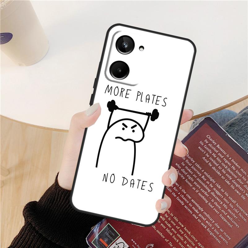 Workout Motivation fitness Gym Case For Realme GT 6 6T 5 GT7 Pro 10 11 12 13 14 Pro Plus C53 C51 C21Y C25S C55 C67 C61 C75