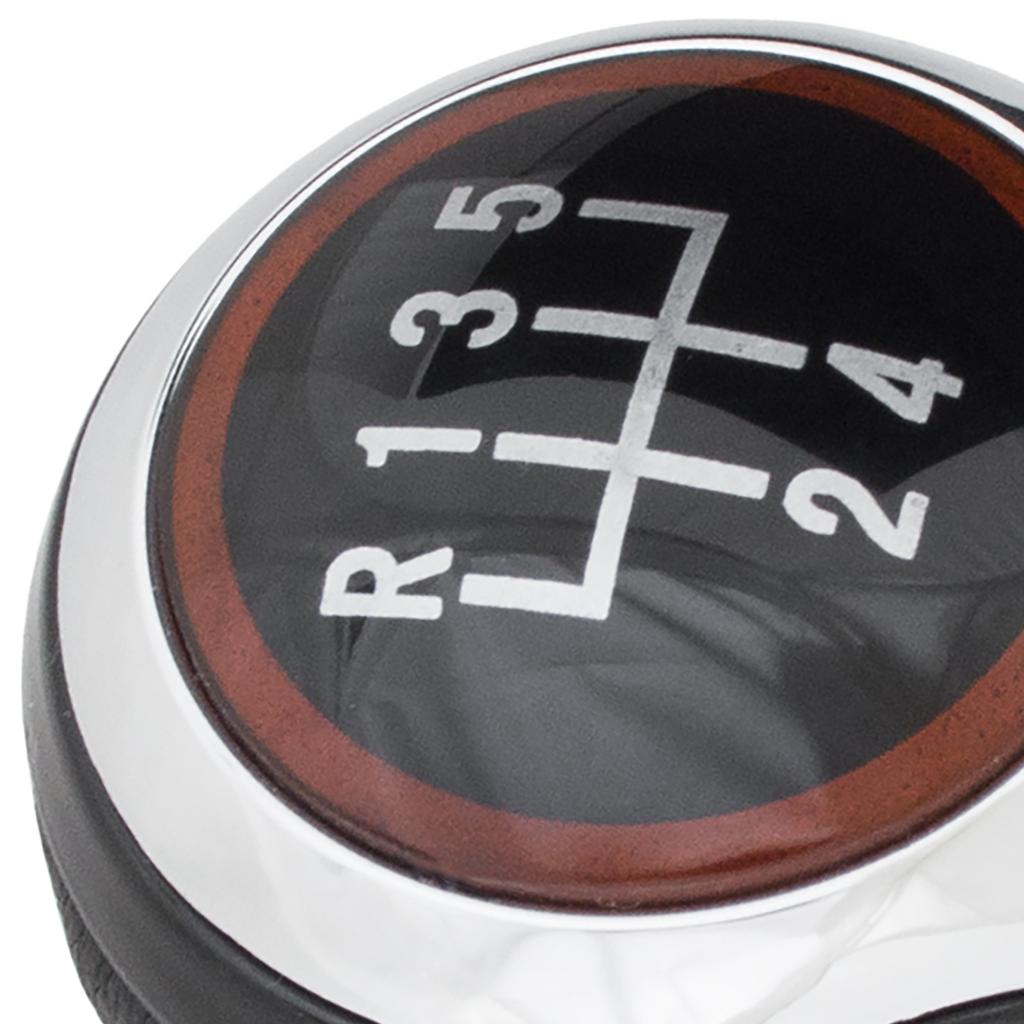 VW Golf VII 2012- Gear Shift Knob Black & Chrome 5-Speed GTI Pattern