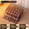 Transparent Multi-Layer Jewelry Storage Box with Drawers for Rings, Earrings, and Necklaces