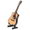 3PCS With Stand Miniature Guitar Model Mini Guitar Craft Model Guitar Ornament  Dollhouse Accessory