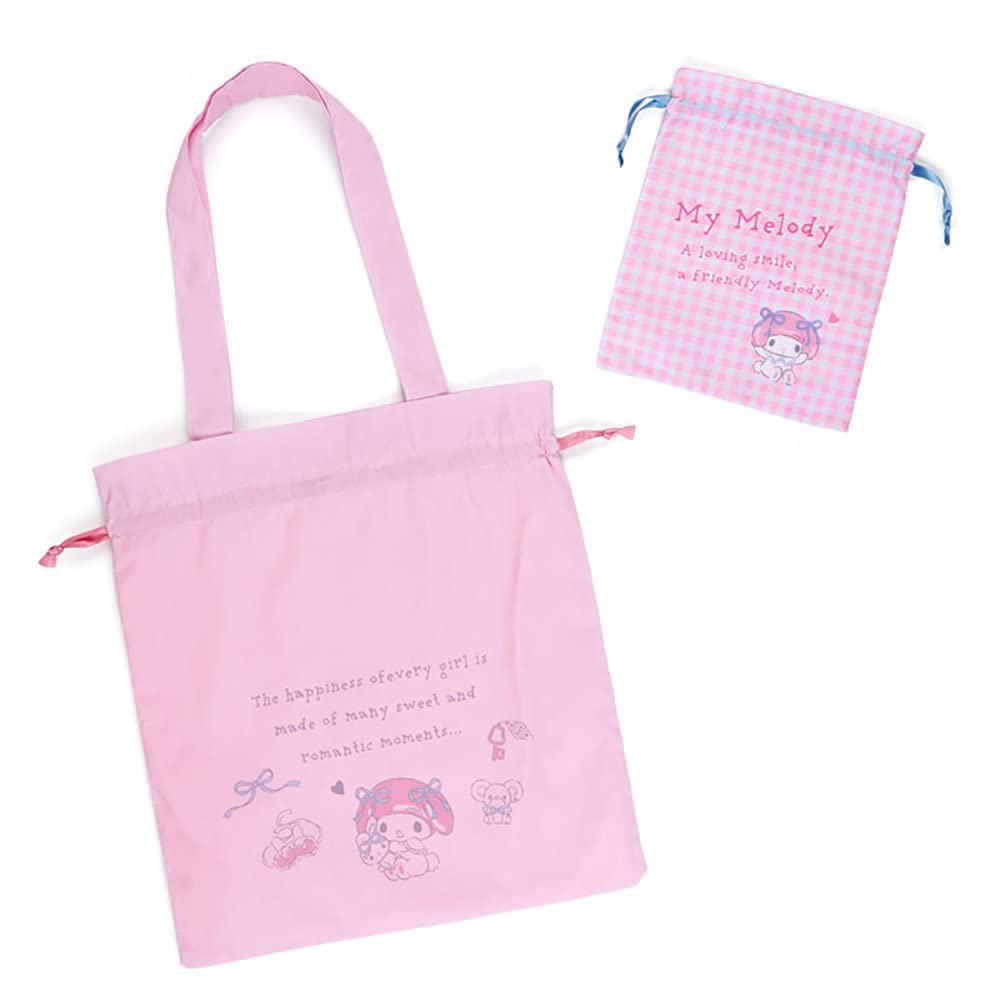 Sanrio Sanrio Tote Bag Drawstring Set My Melody My Melody Travel Goods Character 38 X 1 X 42 Cm 512214 Travel Homecoming Obon and New Year Outings