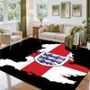 England national football team Design Crystal Velvet Rug Soft Decorative Mat for Bedroom Entrance