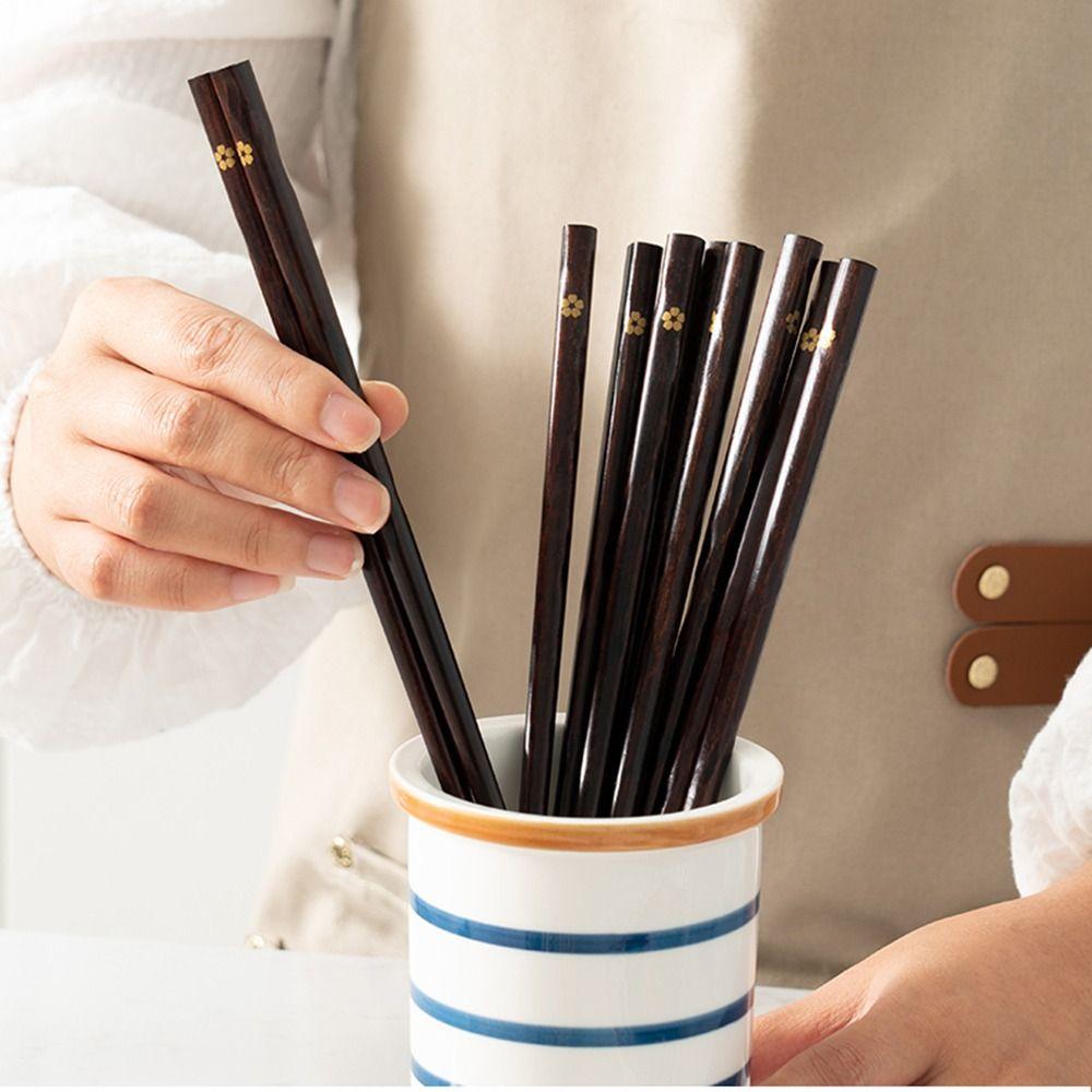 Нескользящие Деревянные Рустикальные Кухонные Принадлежности Столовые Приборы Палочки для Еды Посуда с Узором Слива