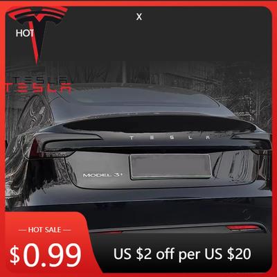 Автомобильная наклейка Наклейка с логотипом Tesla для автомобиля Передний Задний Черный Для Tesla Model 3 Y Автомобиль Задний багажник Логотипы Декор Рулевого колеса Mo