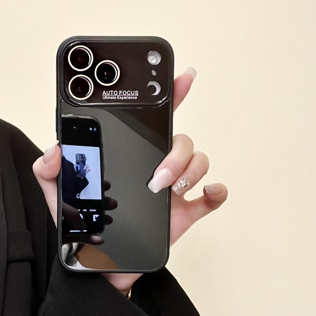 Роскошный чехол-накладка с большим окном для защиты объектива для iPhone 17 16 15 14 13 12 11 Pro Max Plus, противоударный чехол для телефона из закаленного стекла