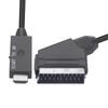 1Set -Compatible Input To Scart Output Plug And Play For VHS VCR DVD HD -Compatible To Scart Audio Video Converter Cable