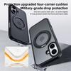 For iPhone 16 Case Compatible with MagSafe Ring Kickstand TPU+PC Back Cover