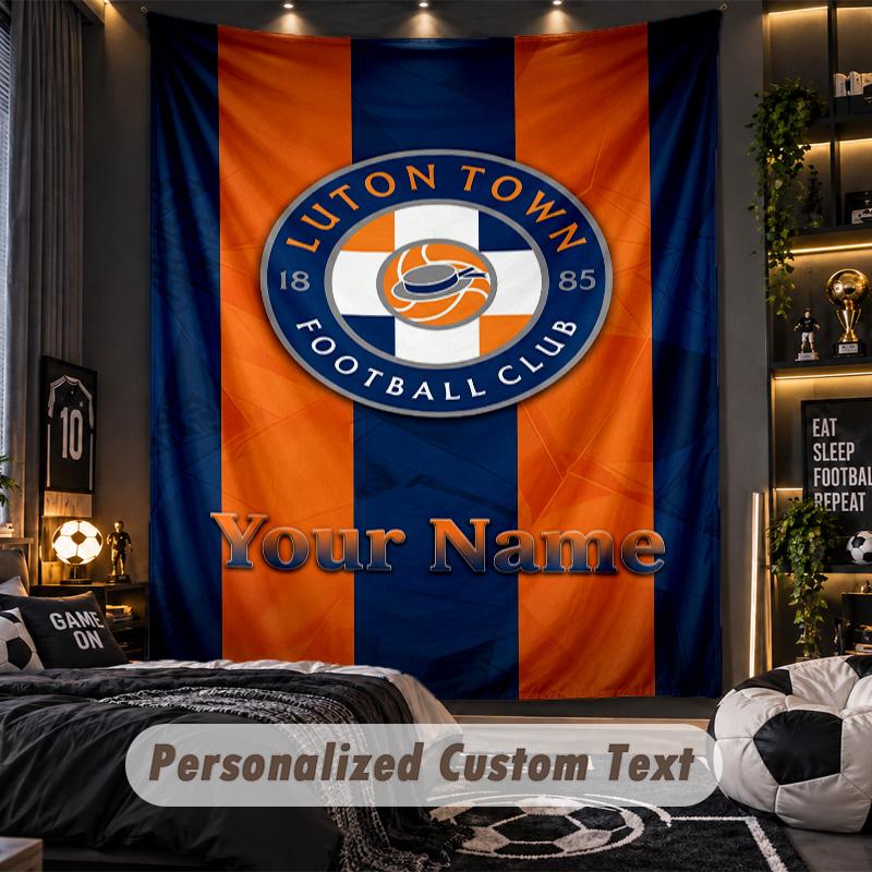 TapestryLuton Town Custom Name Text Personalized Wall Hanging Tapestry Home Wall Decor