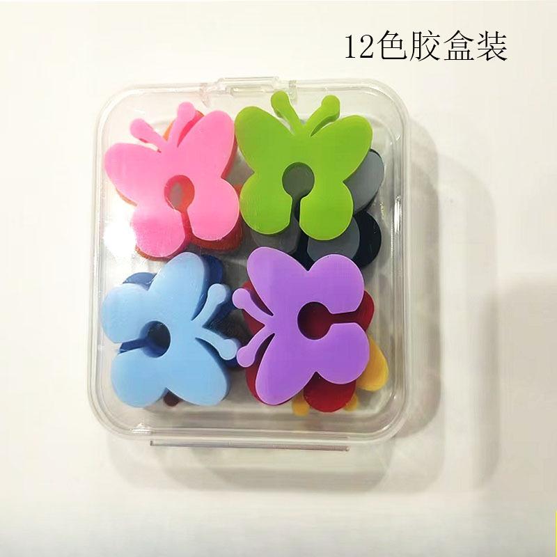 Wine Glass Markers Set of 12 Mini Silicone Drink Glass Tags Recognizer Cup Labels Signs for Party Bar