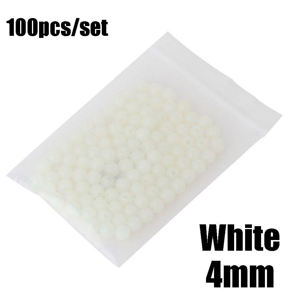 100 шт/пакет 4/5/6/8 мм Пластиковые Морские Светящиеся Шарики Стопоры Поплавки Бусины Светящийся Свет