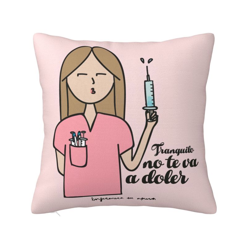 Nordic Enfermera En Apuros Doctor Nurse Medical Throw Pillow Case Decoracion Sofa Chair Cushion Cover Polyester Soft Pillowslip