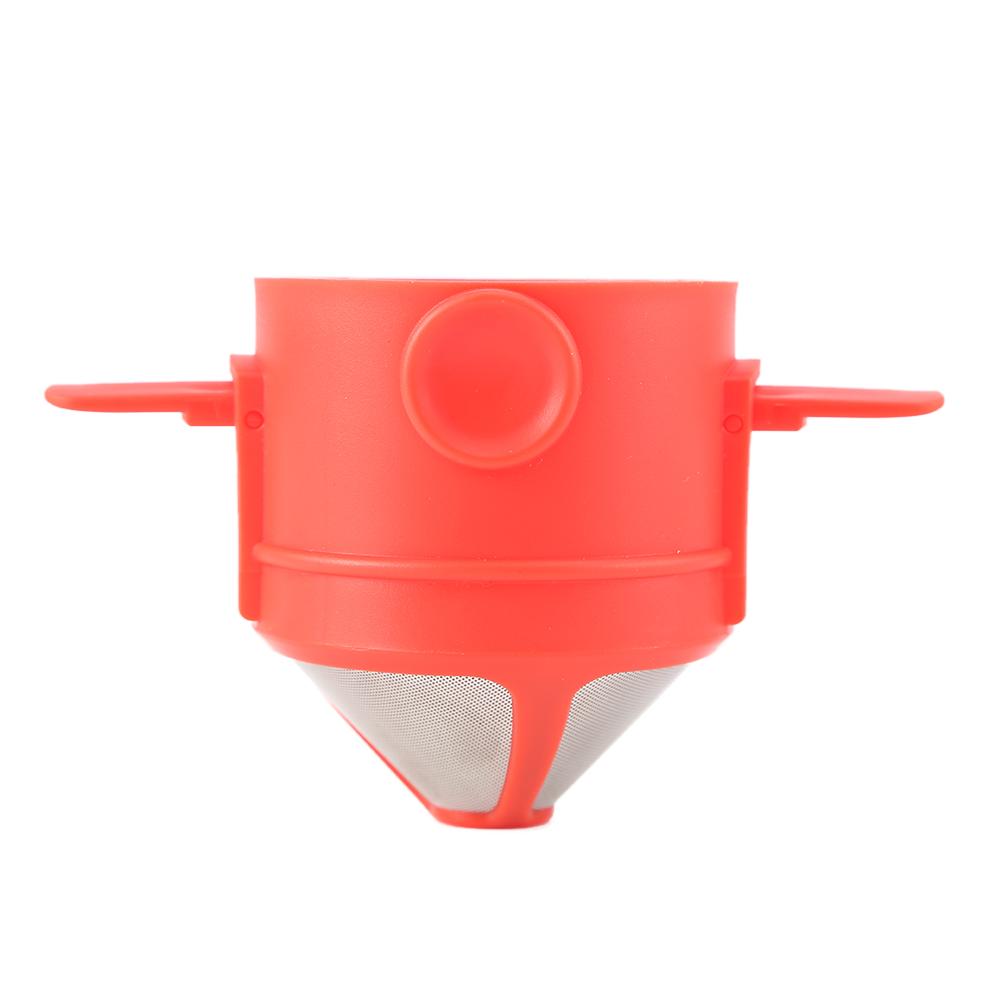 Foldable Portable Coffee Filter Coffee Maker Stainless Steel Drip Coffee Tea Holder Reusable Paperless Pour Over Coffee Dripper