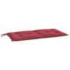 VidaXL Coussin de Banc de Jardin, Revêtement de Banc avec Cordes, Coussin d'Extérieur Imperméable Terrasse, Rouge Bordeaux 361820