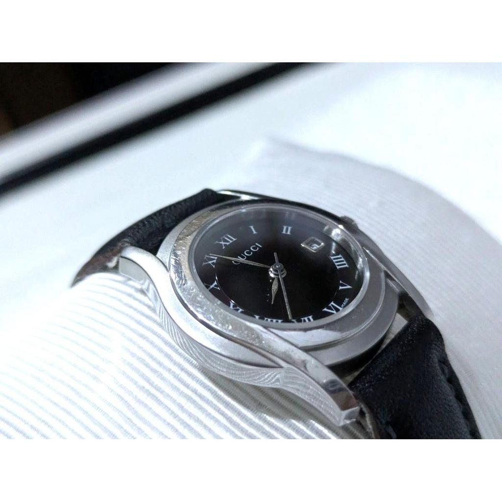 Б/у часы GUCCI Gucci 5500L с датой, кварцевые, черные, рабочие