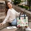 Women Fashion Floral Print Casual Large Capacity Tote Bag Portable Daily Use Shoulder Bag For Outdoor Shopping Travel