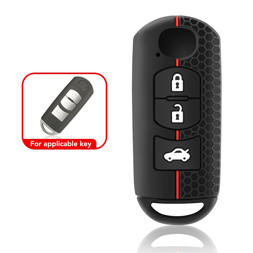 Silicone Car Key Case For Mazda CX-5 CX5 Atenza CX-7 CX-9 MX5 Cover Keyless Remote Fob Shell Skin Holder Protector
