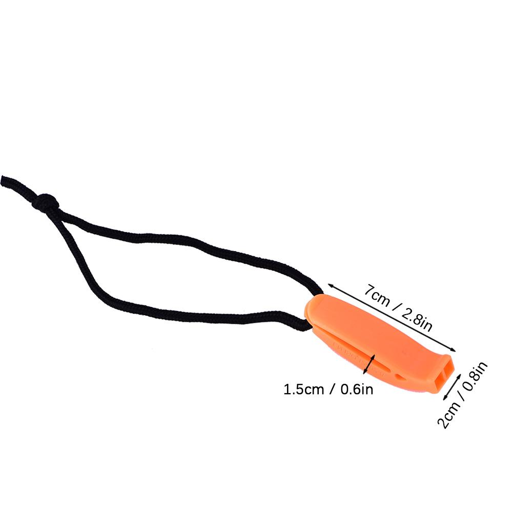 Loud Survival Safety Emergency Rescue Whistle for Diving Hiking Camping(Orange)