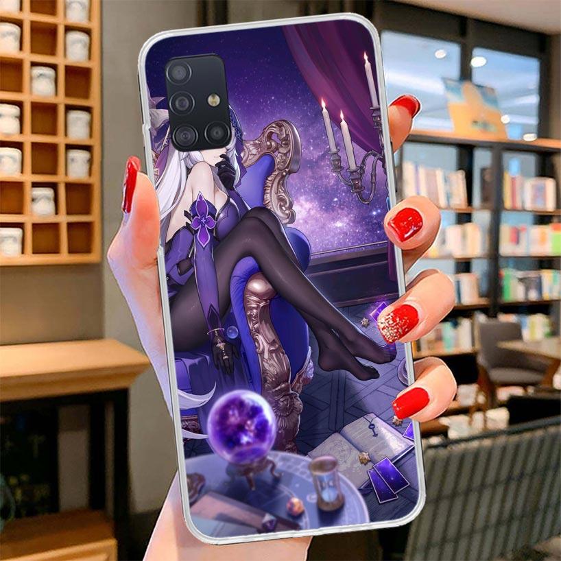 Honkai Star Rail Black Swan Cover Phone Case For Samsung Galaxy A12 A22 A32 A52 A72 A02S Phone Case Note 20 Ultra 10 S10 Plus A5