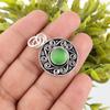 Green Cat's Eye Gemstone Jewelry, 925 Solid Sterling Silver Pendant , Handmade Spiritual Pendant For Wedding Gift