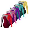Kids Girls Dance Training Costume Long Sleeve Leotard Jumpsuit for Gymnastics Fancy Skating