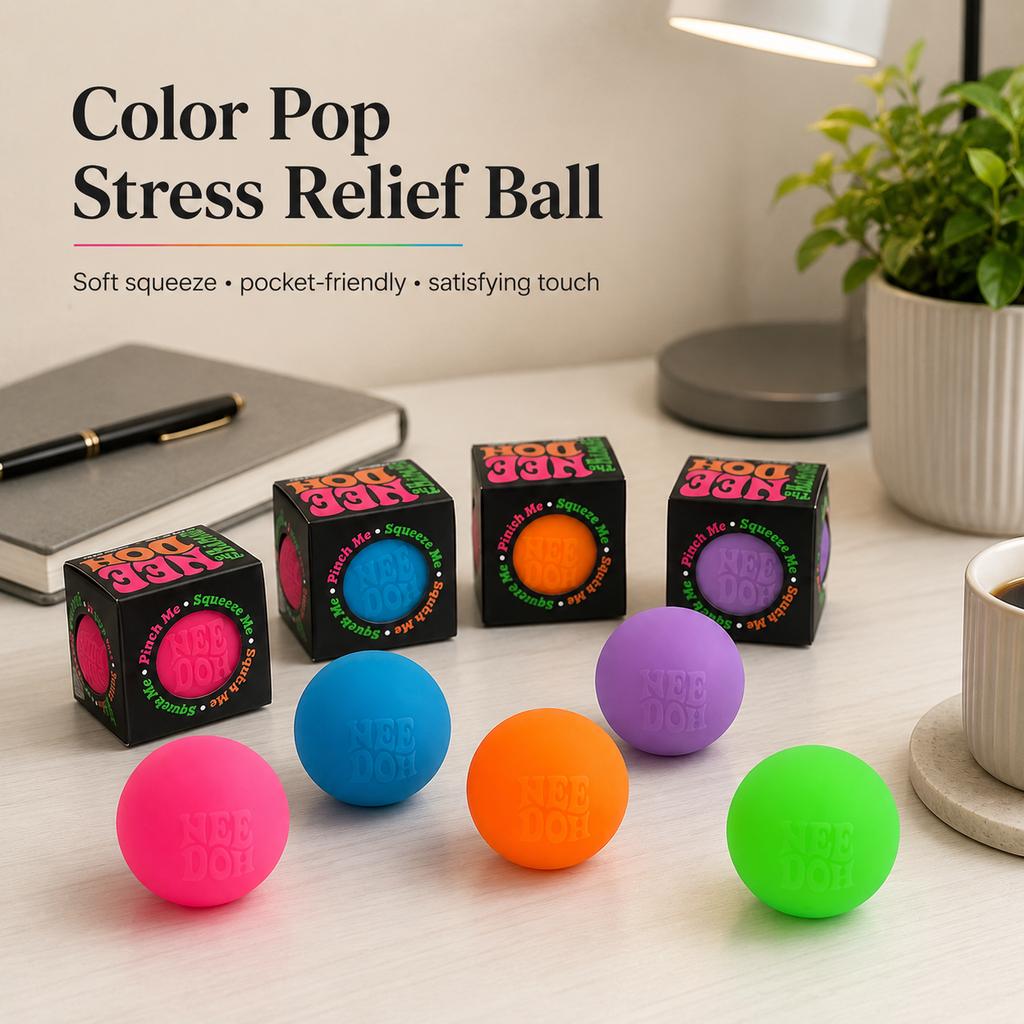 Мячик NeeDoh Small Ball для сжатия, снимающий стресс, мягкий шарик для сжатия помогает взрослым снять стресс