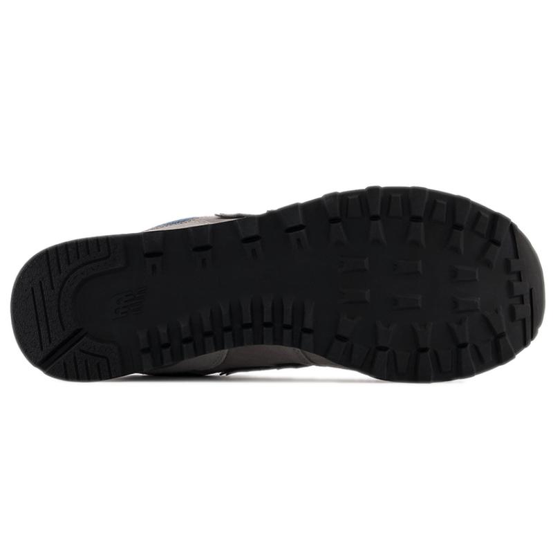 New Balance 574 Серые Темно-синие Белые Кожаные Кроссовки ML574OW2