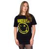 Nirvana Ladies TShirt Dress Yellow Happy Face OFFICIAL NEW