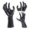 Demon Hand Statue Halloween Black Demon Hands Sculpture Wall Mounted Spooky Devil Hand Ornament Party Supplies